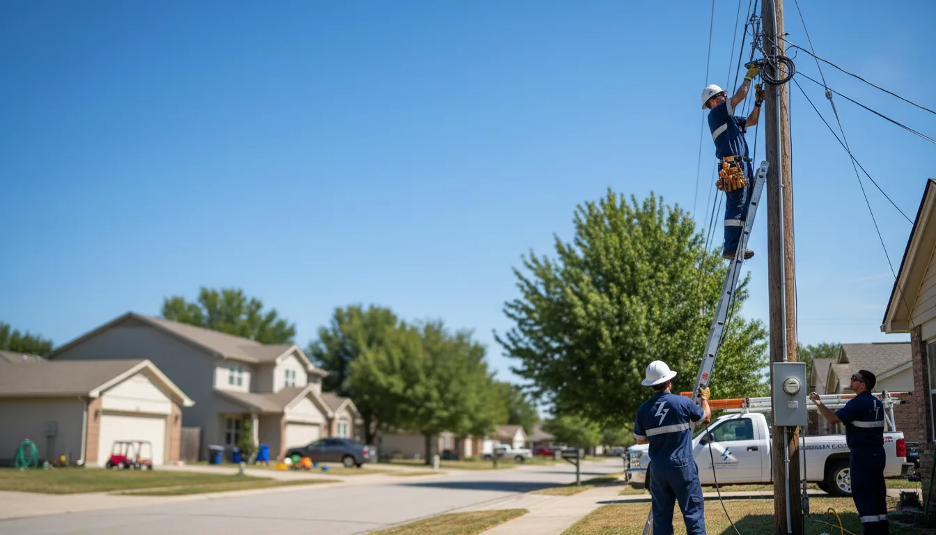 Residential electrician providing installation services in S Coffeyville, OK
